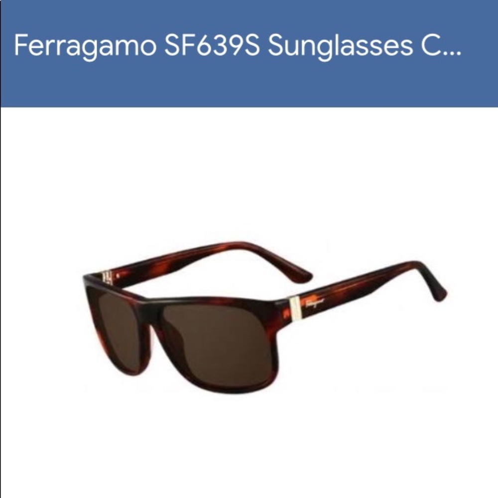 Brown Stripe Rectangular Sunglasses NWOT